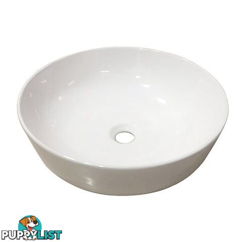 415 X 415 X 135 Mm Bathroom Round Above Counter Ceramic Wash Basin - Unbranded - 7427046161312