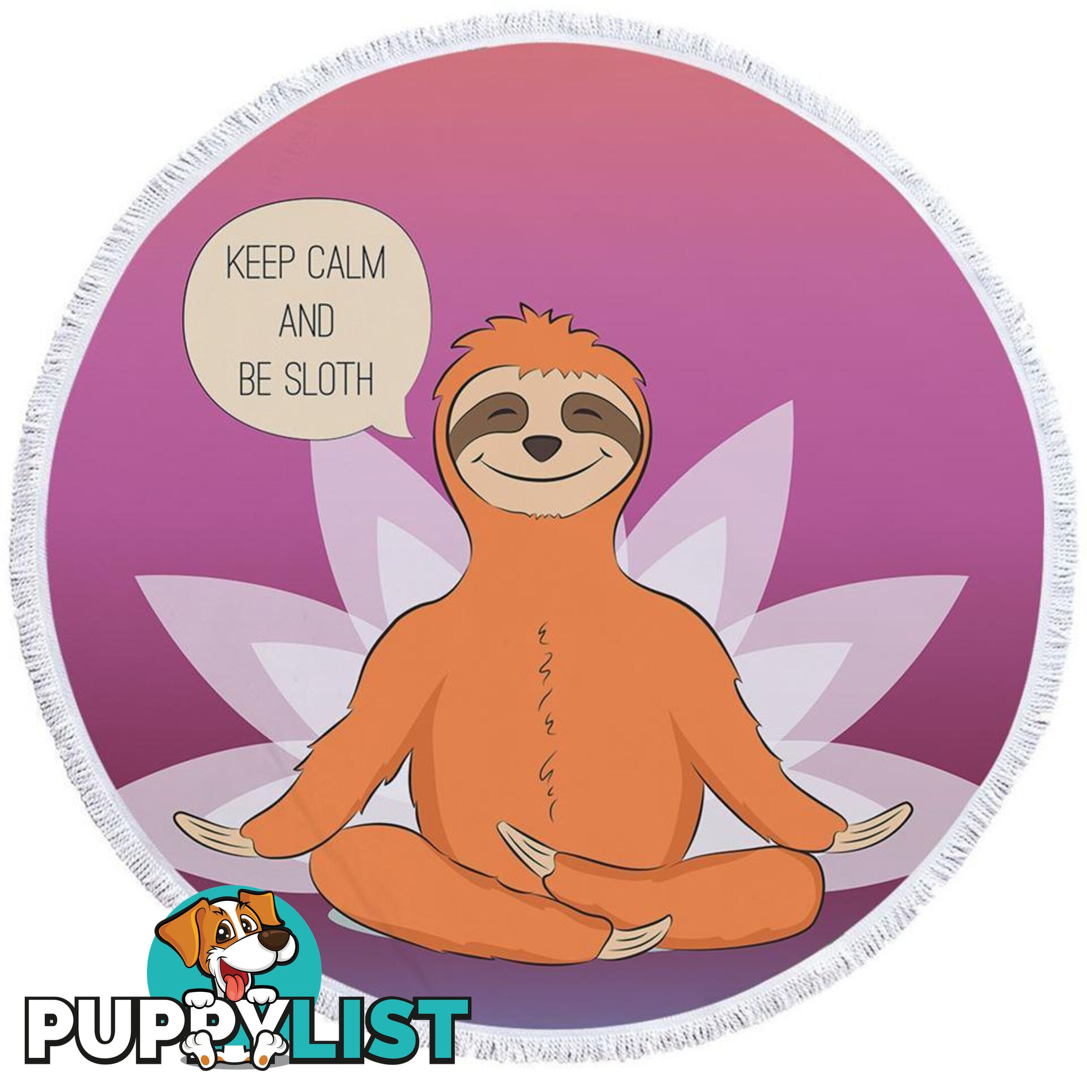 Calm Sloth Beach Towel - Towel - 7427046315241