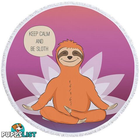 Calm Sloth Beach Towel - Towel - 7427046315241