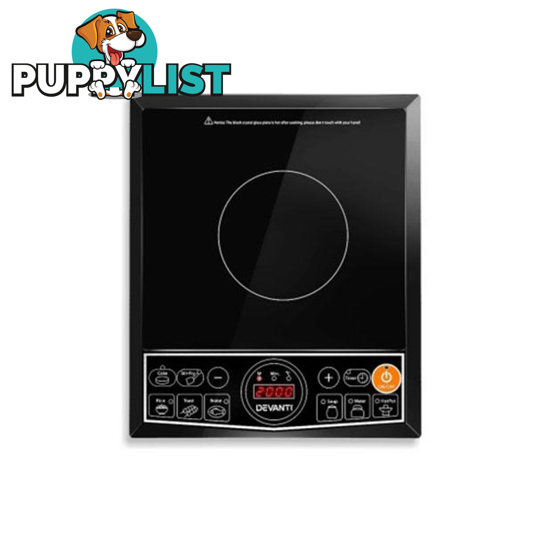 Devanti Induction Cooktop Portable Single - Devanti - 7427005869273