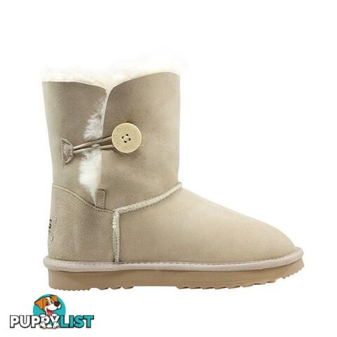 Comfort Me Australian Made Mid Bailey Button Ugg Boot Sand - Comfort Me - 822427521780