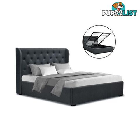 Artiss Double Full Size Gas Lift Bed Frame Base With Storage Mattress - Artiss - 7427046173940