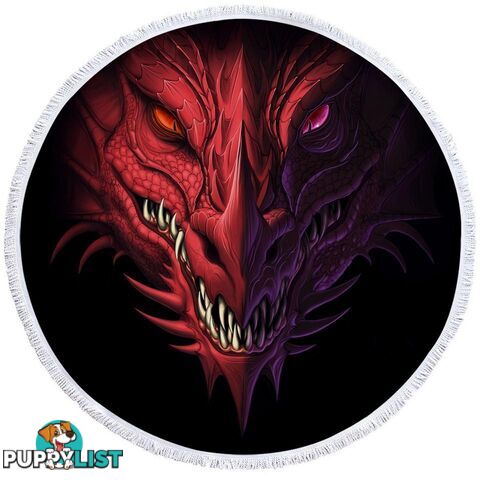 Scary Dragon Beach Towel - Towel - 7427046309806