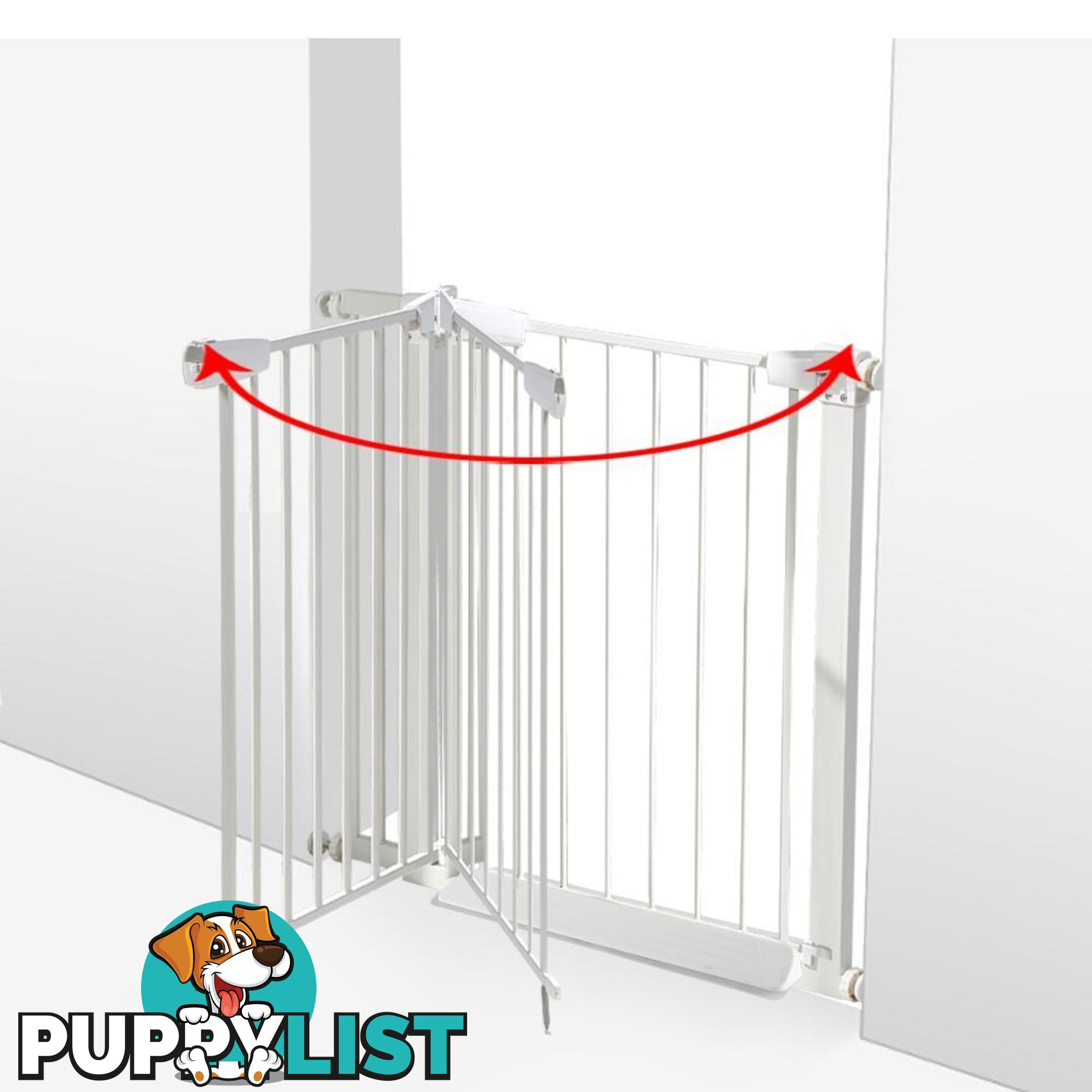 Baby Kids Pet Safety Security Gate Stair Barrier Doors Extension Panels 45Cm Wh - Unbranded - 787976591663