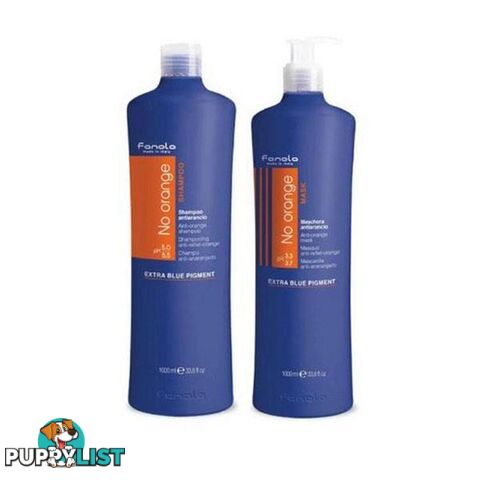 1000ml Twin Pack Fanola No Orange Coloured Hair Pre Toner - Fanola - 787976617080