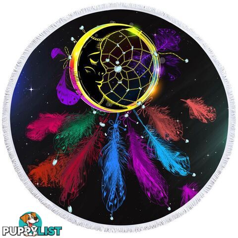 Multi Colored Dream Catcher Beach Towel - Towel - 7427046317603