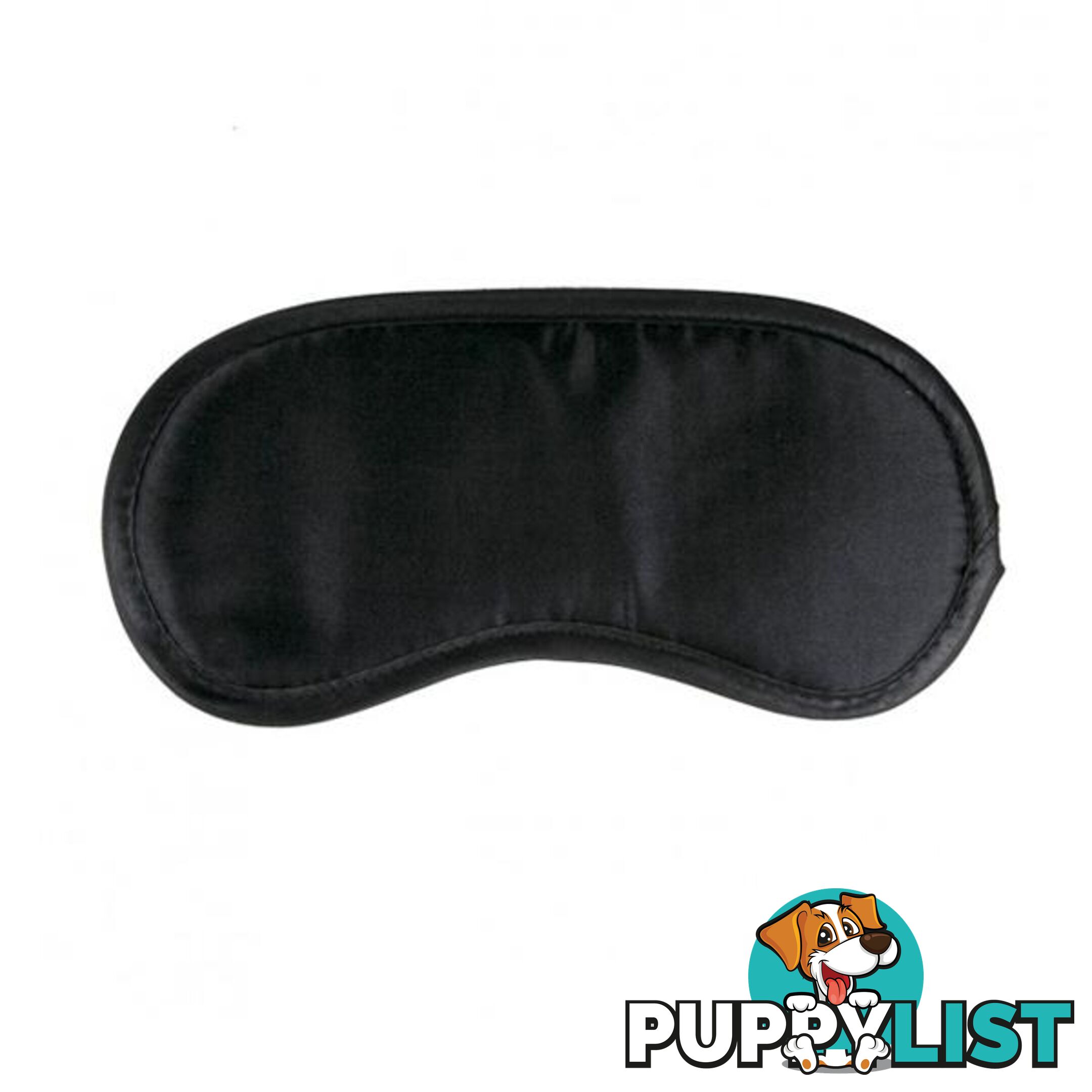 Black Satin Eye Mask - Easytoys - 787976578268