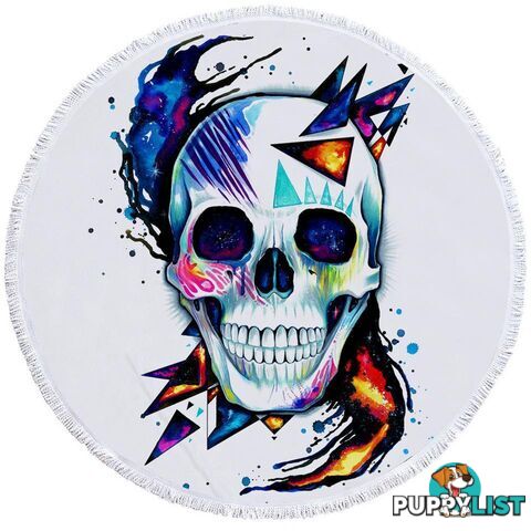 Urban Art Skull Beach Towel - Towel - 7427046330565