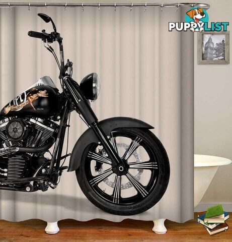 Bathroom Motorcycle Ride Shower Curtain - Curtain - 7427046058421