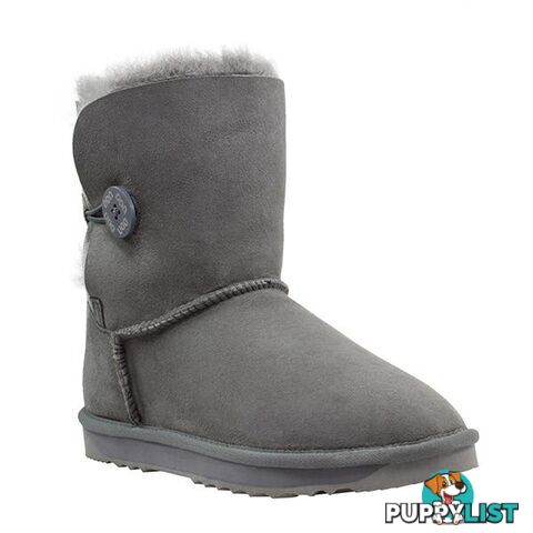 Comfort Me Australian Made Mini Bailey Button Ugg Boot Grey - Comfort Me - 822427521353