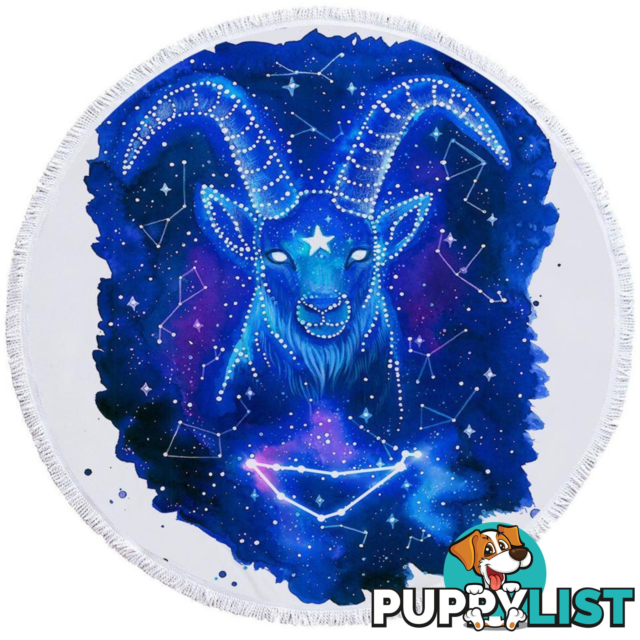 Zodiac Capricorn Beach Towel - Towel - 7427046315647