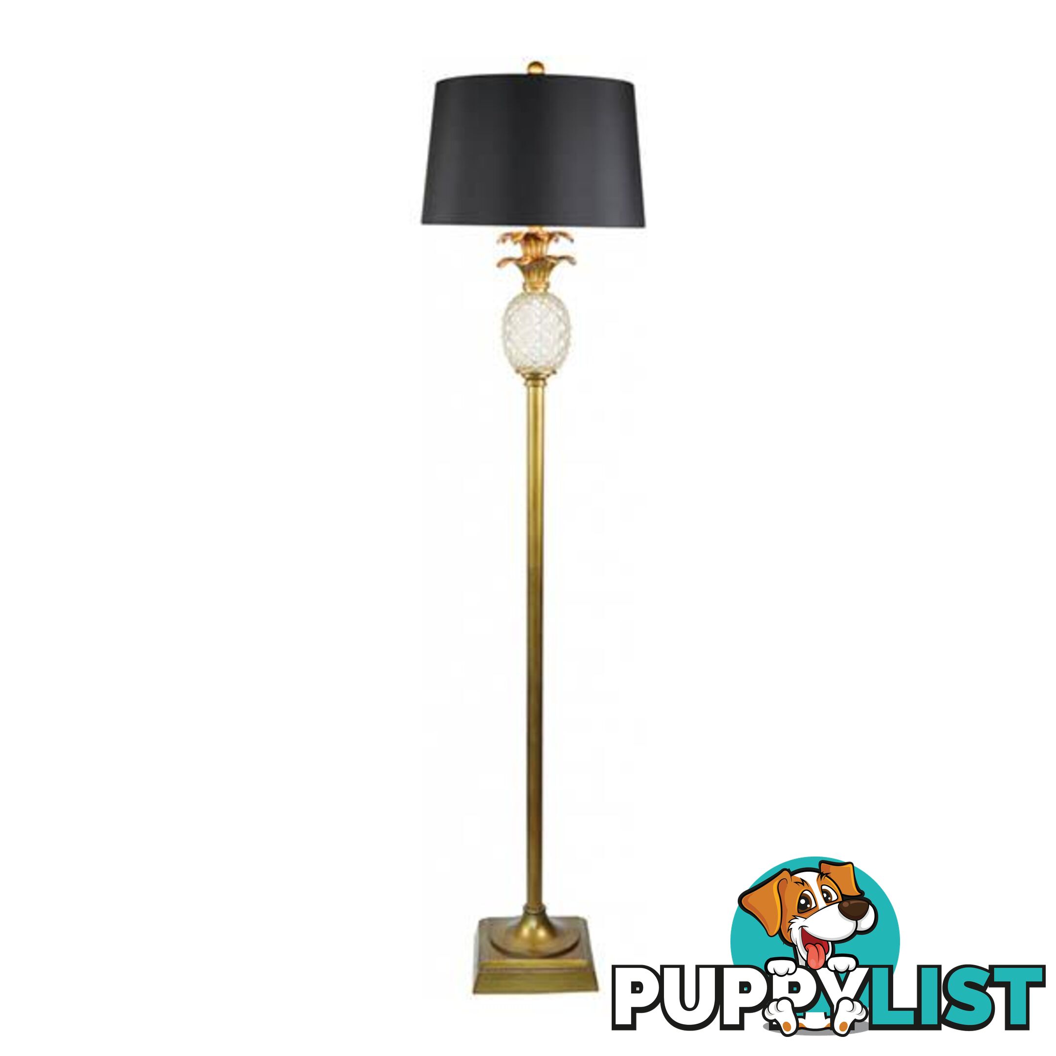 Langley Floor Lamp Antique Gold - Lamp - 9320294110485