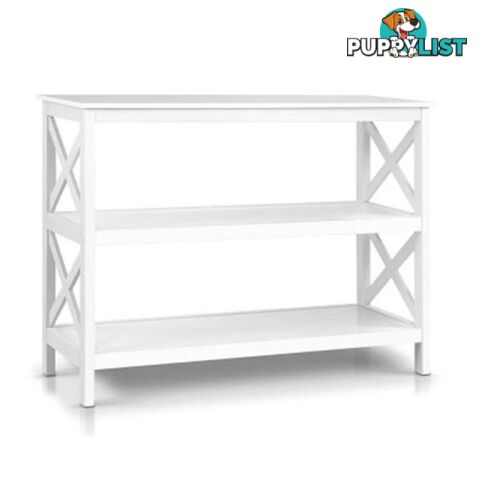 Wooden Storage Console Table - White - Artiss - 4344744420028