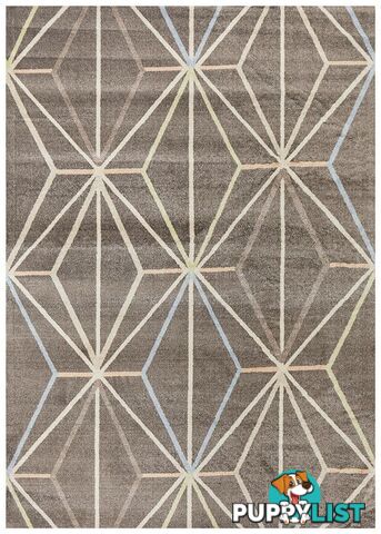 City Trance Modern Taupe Rug - Unbranded - 7427046366915