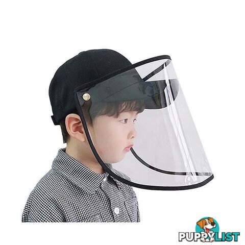 Outdoor Hat Anti Fog Dust Saliva Cap Full Face Shield Cover Kids Black - Unbranded - 9476062095659