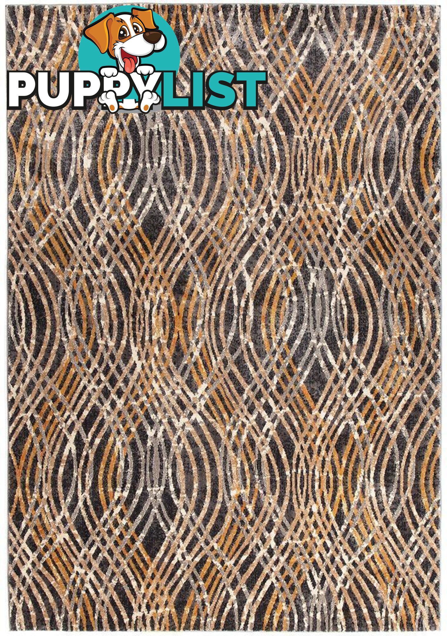 Dreamscape Flurry Modern Charcoal Rug - Unbranded - 8694561186796