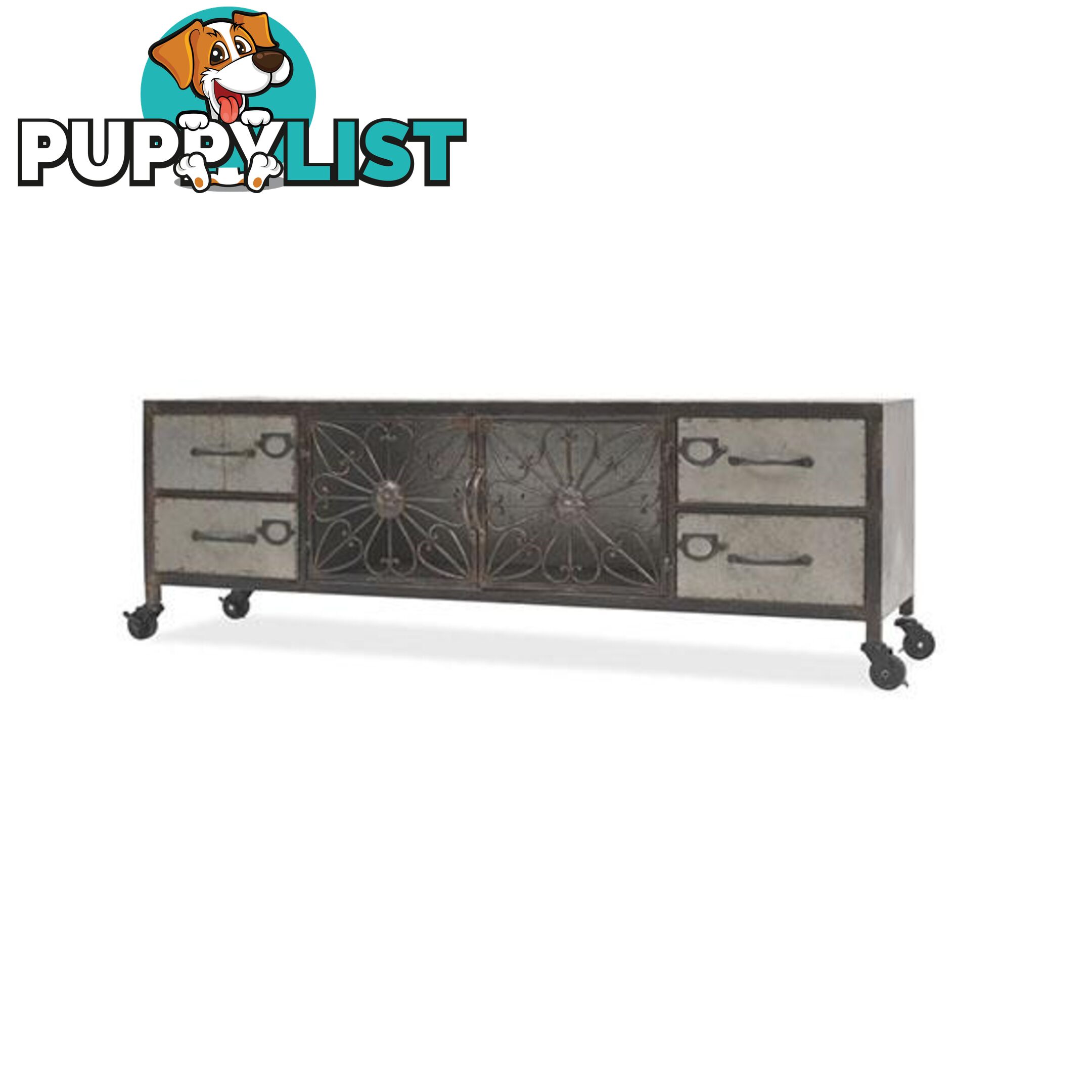 Tv Cabinet 120 X 30 X 40 Cm Silver - Tv Cabinet - 8718475582670