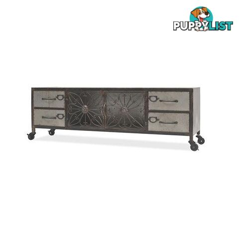 Tv Cabinet 120 X 30 X 40 Cm Silver - Tv Cabinet - 8718475582670