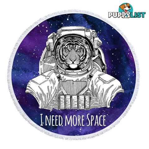 Space Tiger Beach Towel - Towel - 7427046334952