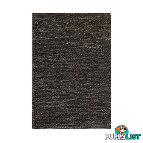 Hand Woven Hemp Black Rug - Unbranded - 7427005869907