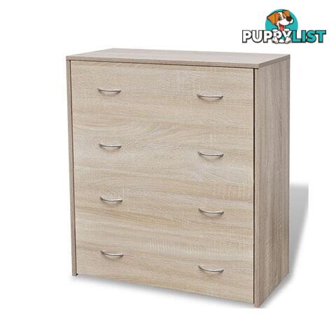 Sideboard With 4 Drawers Oak Colour - Side Board - 8718475954729