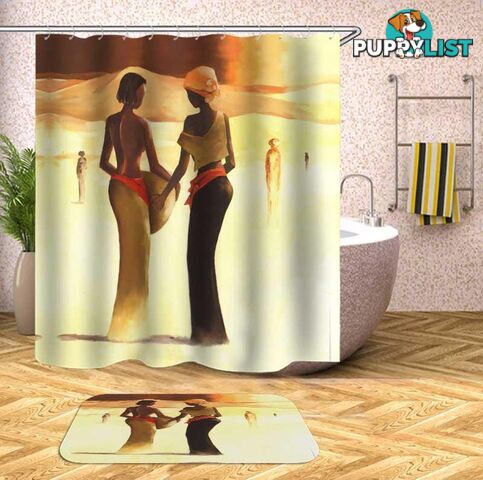 Art Painting African Women Shower Curtain - Curtain - 7427046143219