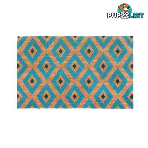 Kimberley Blue Pvc Backed Coir Door Mat - Unbranded - 8901304506170