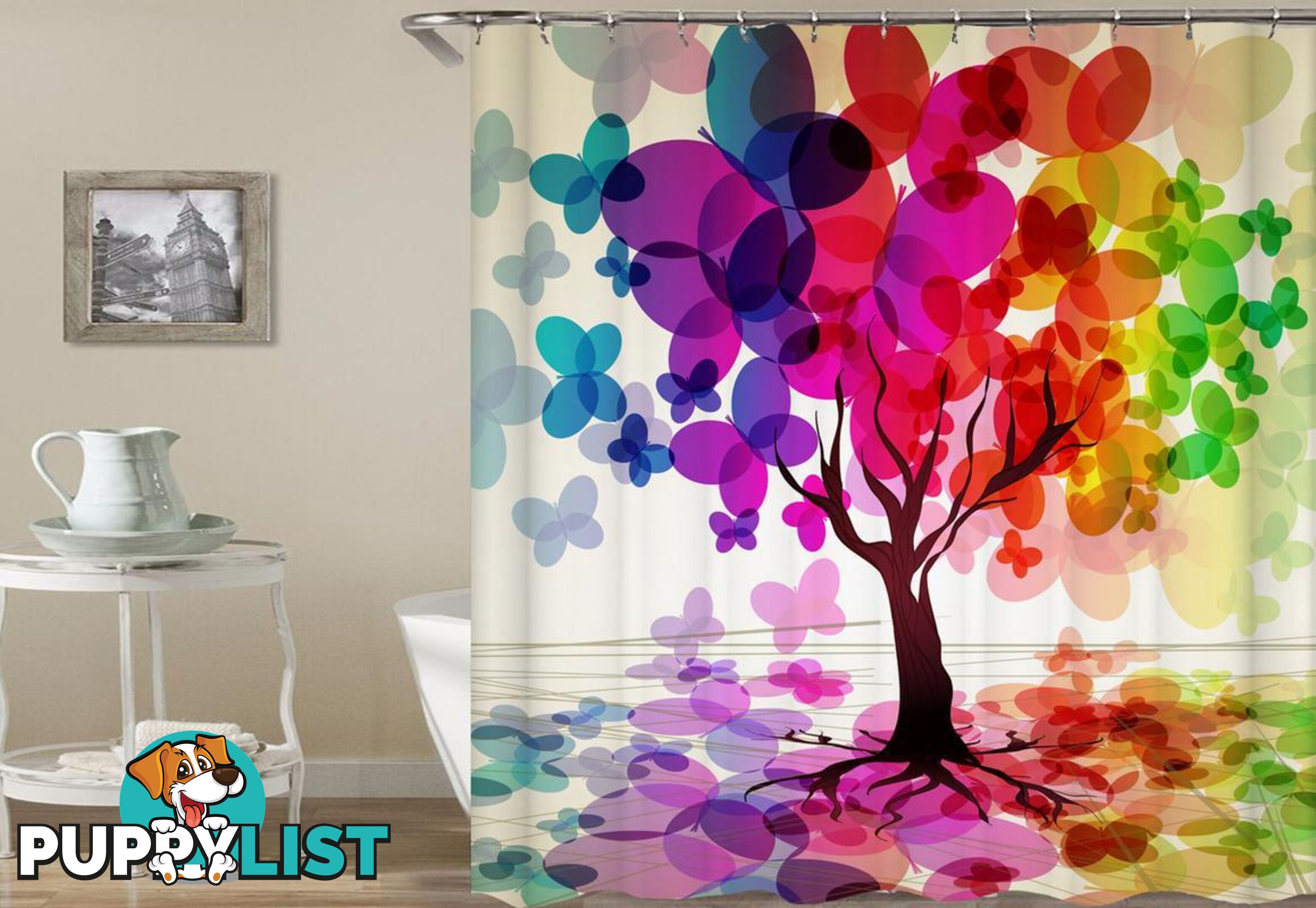 The Tree Of Colors Shower Curtain - Curtain - 7427005911491