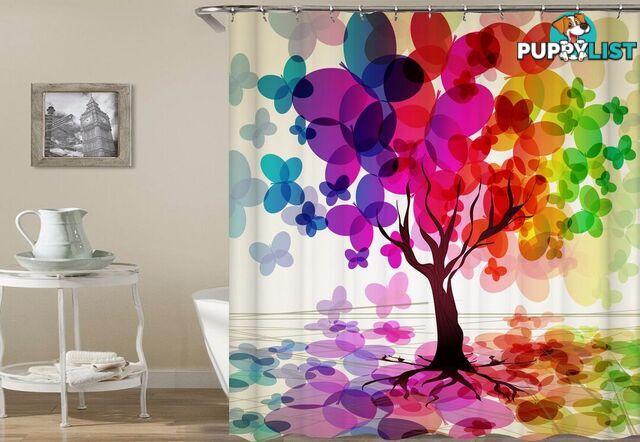 The Tree Of Colors Shower Curtain - Curtain - 7427005911491