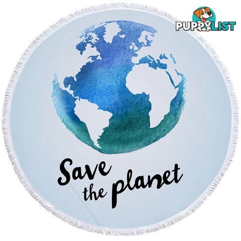 Save the Planet Beach Towel - Towel - 7427046344654