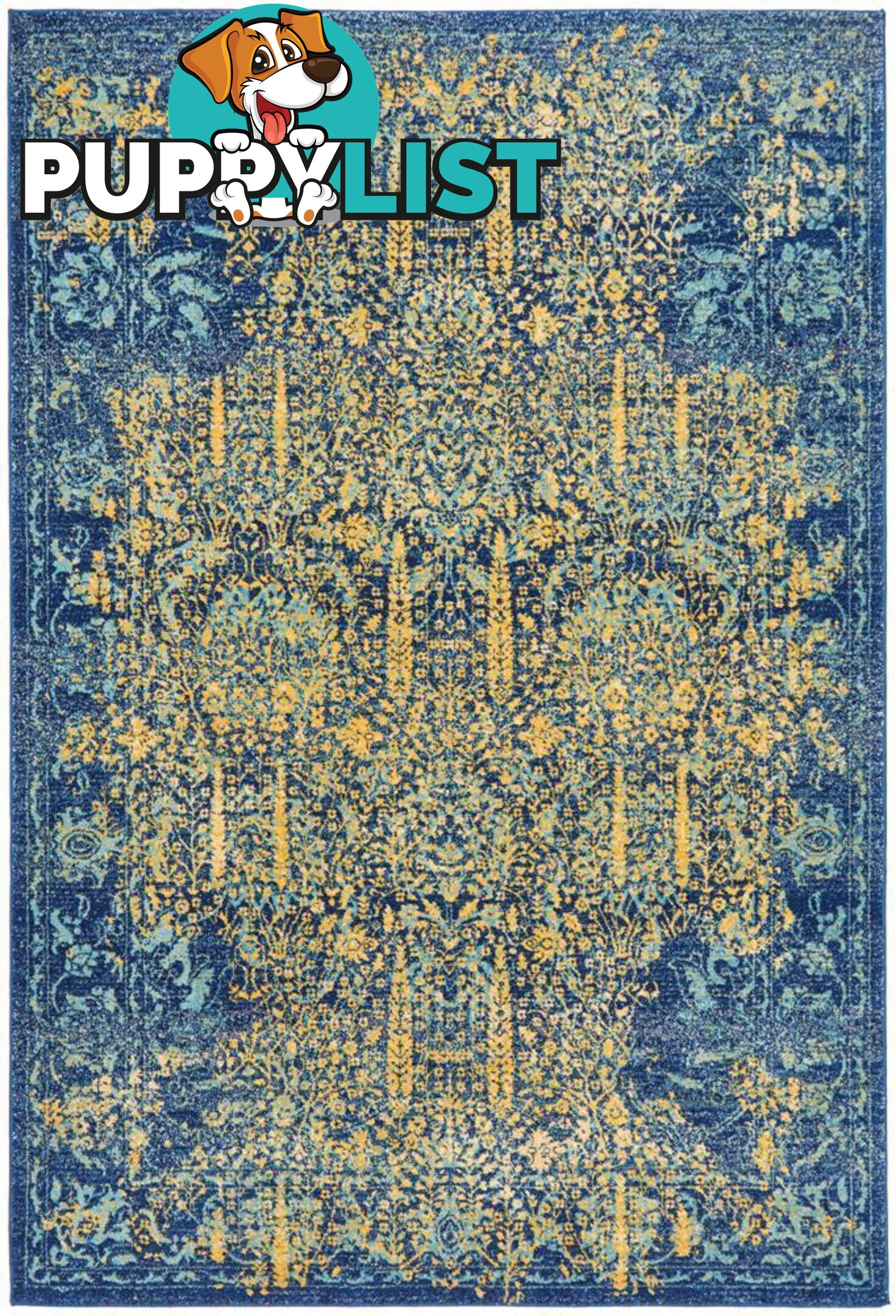 Radiance Royal Blue Rug - Unbranded - 9375321886437