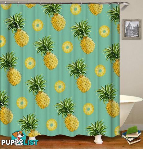 Pineapples And Pineapples Cuts Shower Curtain - Curtain - 7427045970397