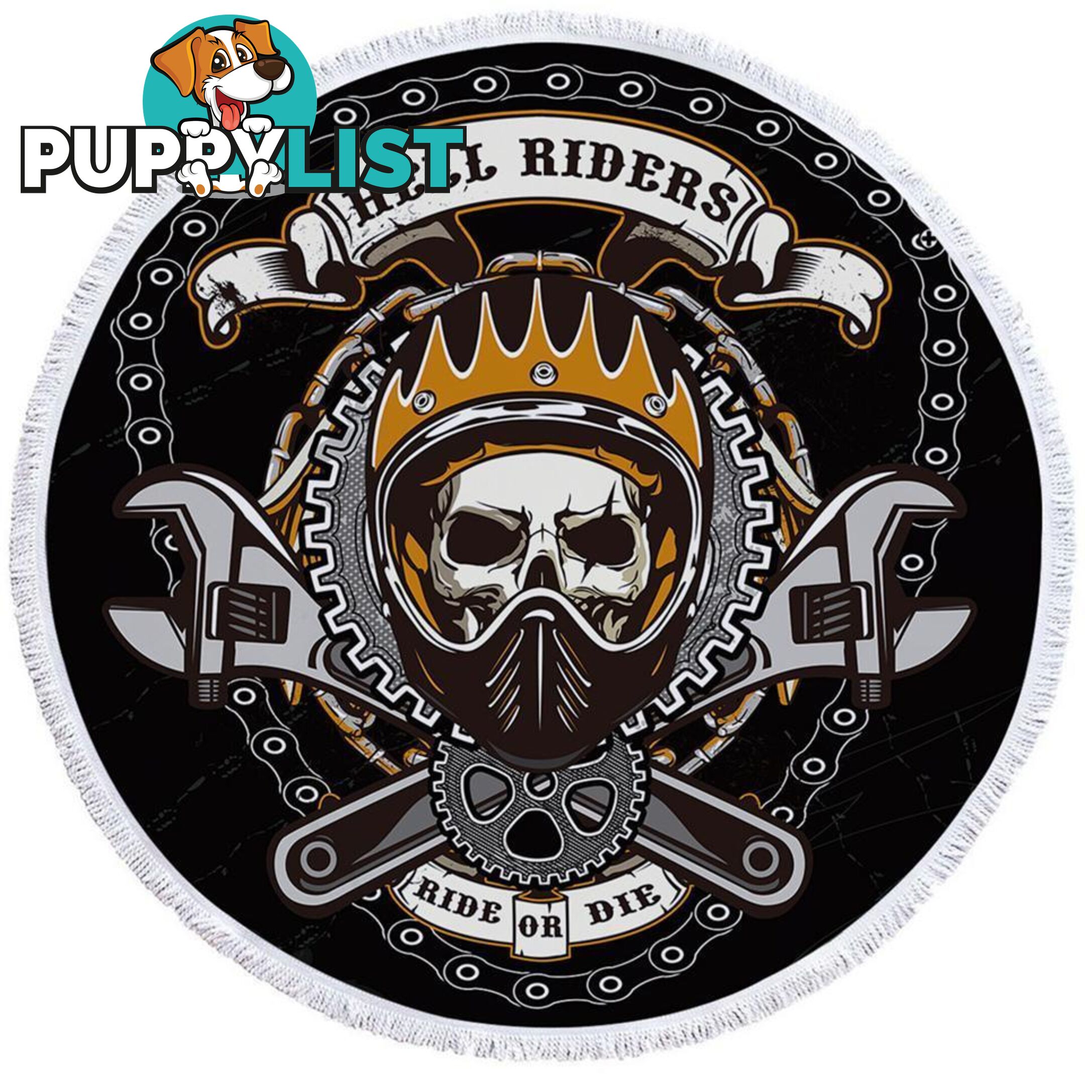 Ride or Die Biker Beach Towel - Towel - 7427046314541