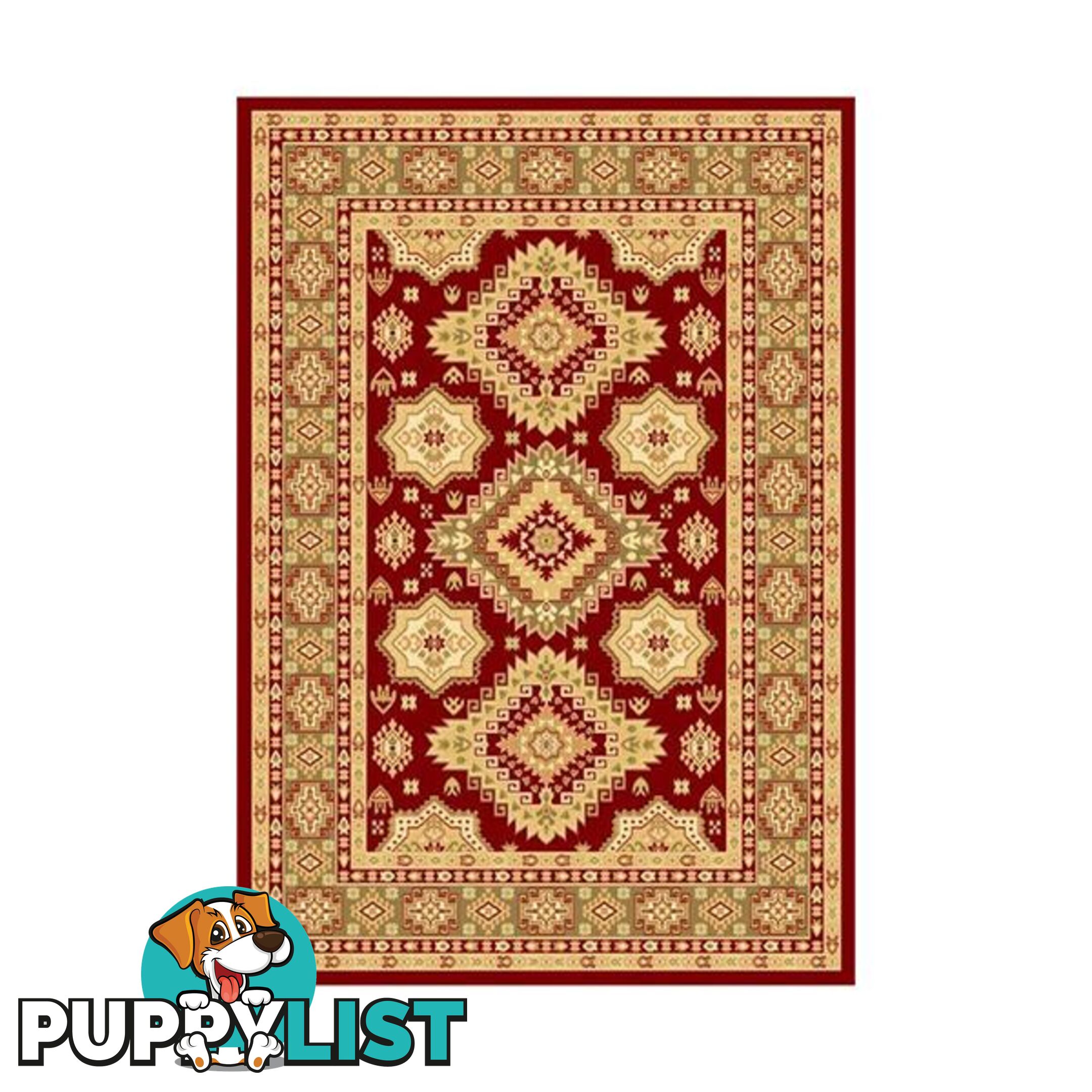 Red Brown Marakesh Traditional Rug - Unbranded - 7427046167581