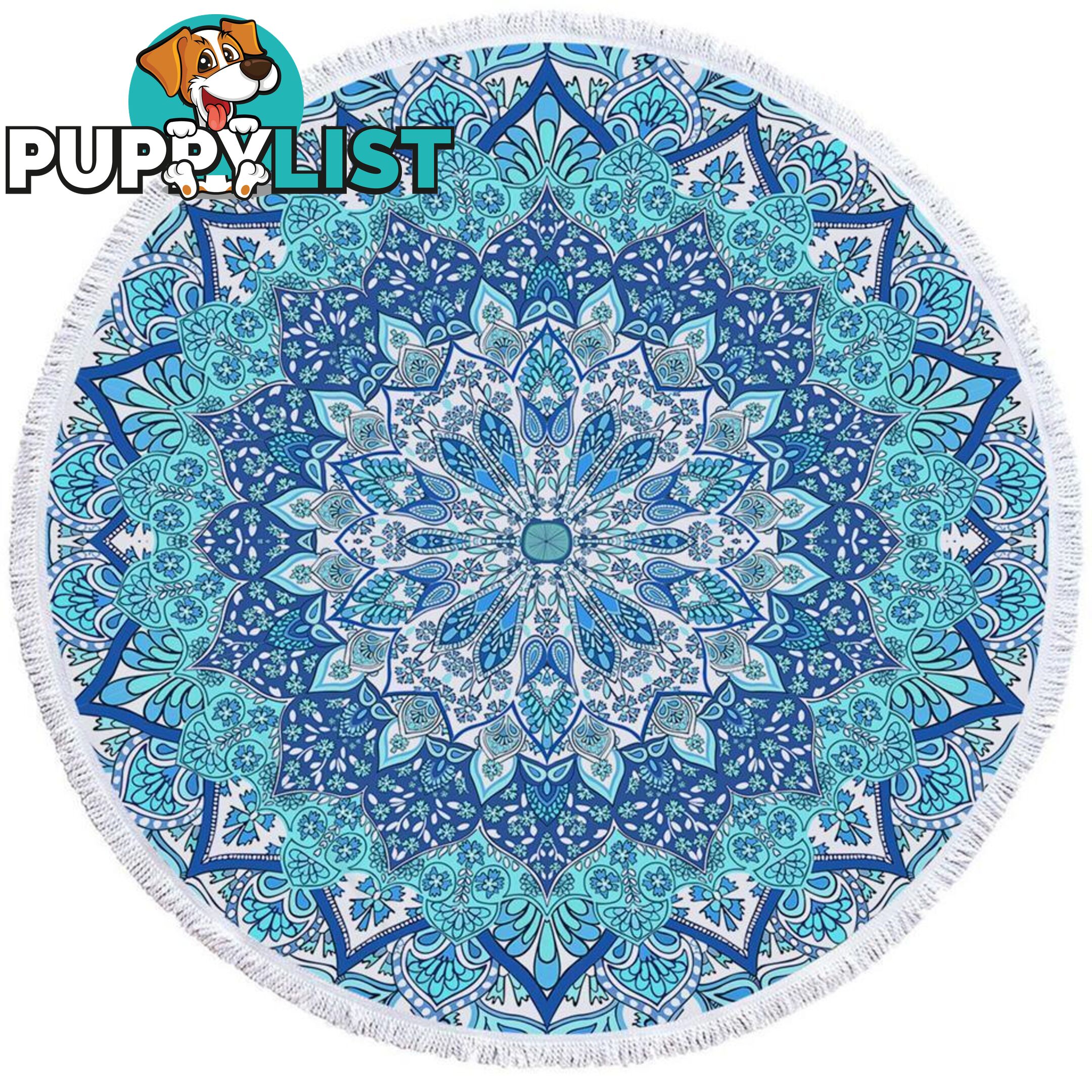 Light Blur Hues Mandala Beach Towel - Towel - 7427046326940