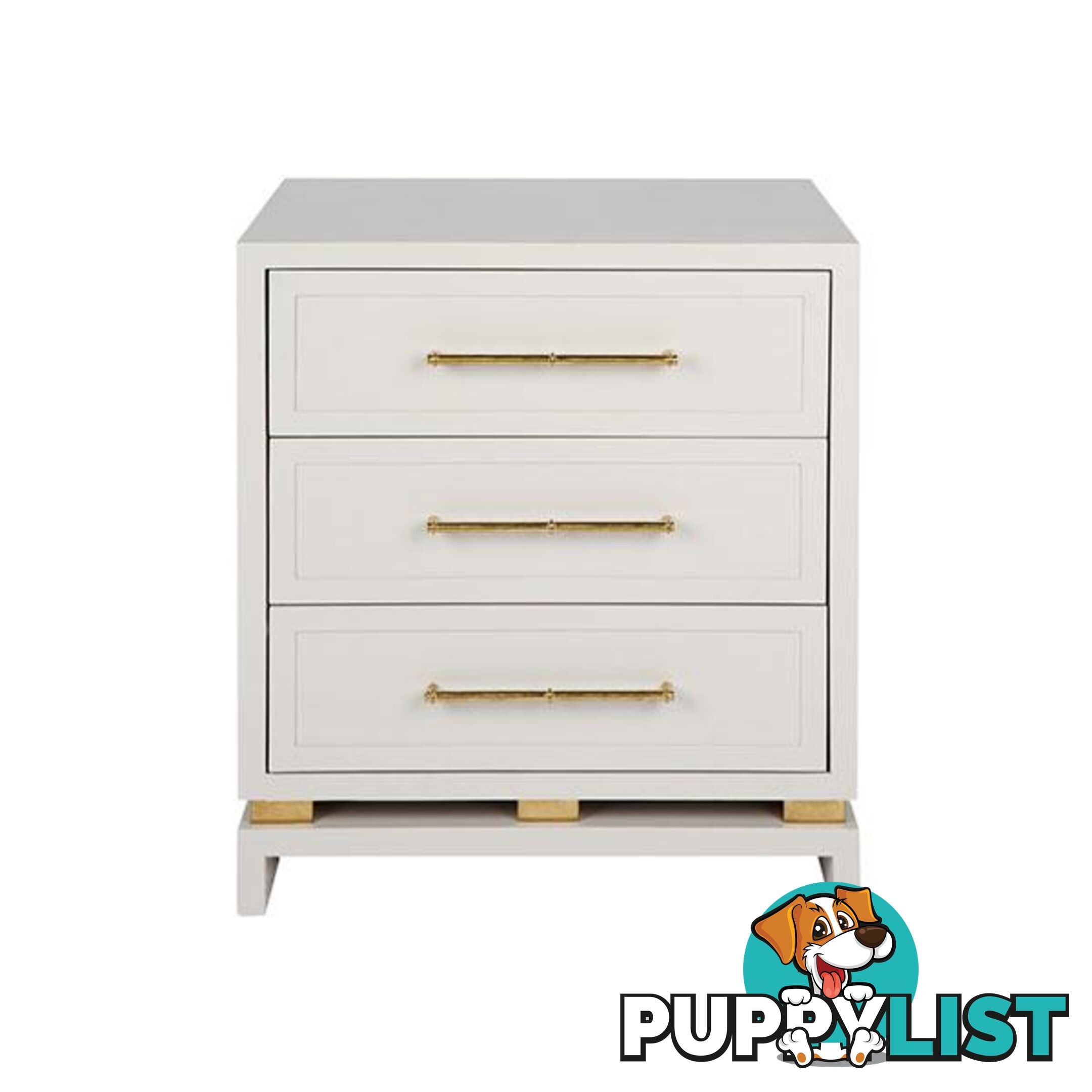 Pearl Bedside Table Grey - Bedside table - 9320294107805