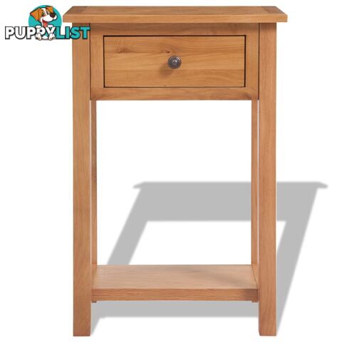 Console Table Solid Oak 50 x 32 x 75 Cm - Brown - Unbranded - 8718475528074