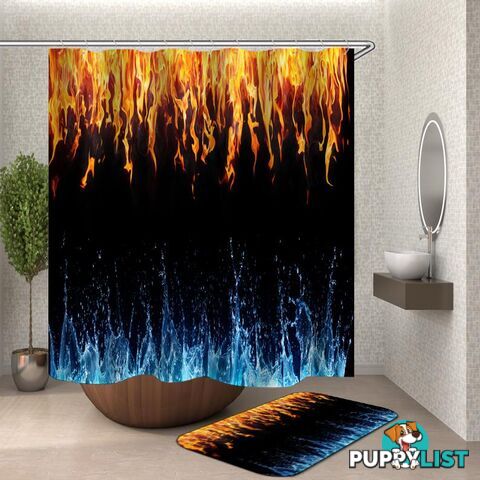 Water VS Fire Shower Curtain - Curtain - 7427046120296