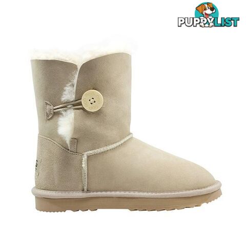 Comfort Me Australian Made Mid Bailey Button Ugg Boot Sand - Comfort Me - 822427521735