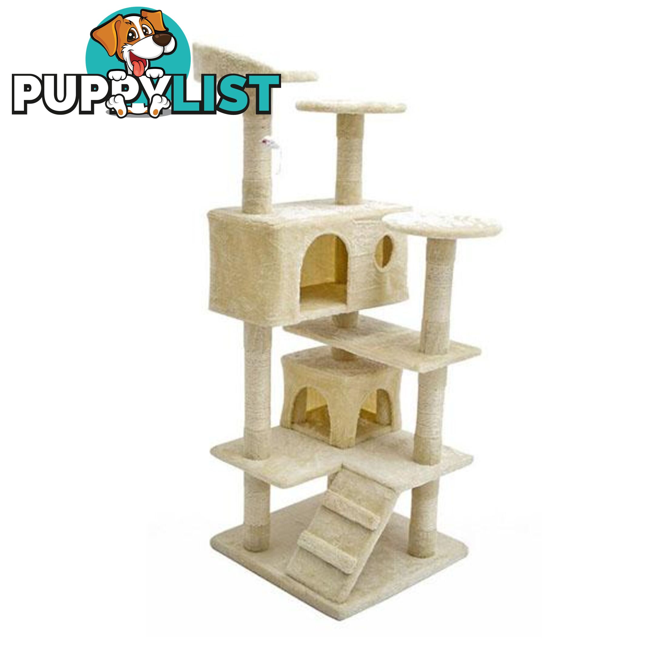 Cat Tree Scratcher 130Cm Soho Beige - Unbranded - 9352338003798