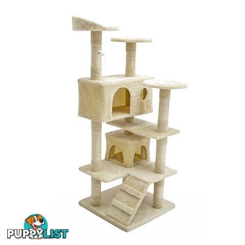 Cat Tree Scratcher 130Cm Soho Beige - Unbranded - 9352338003798