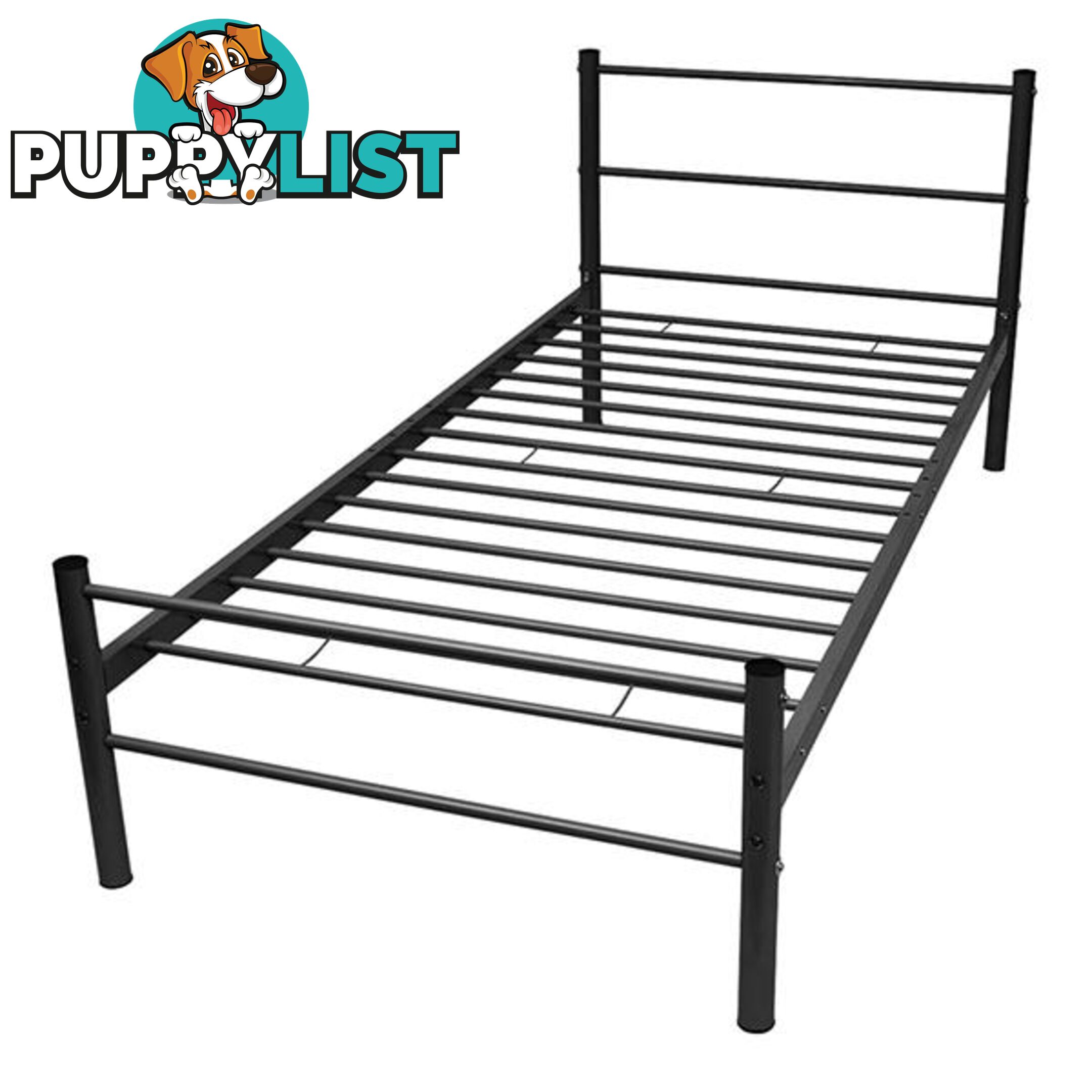 Bed Frame Black Metal - Unbranded - 787976575687