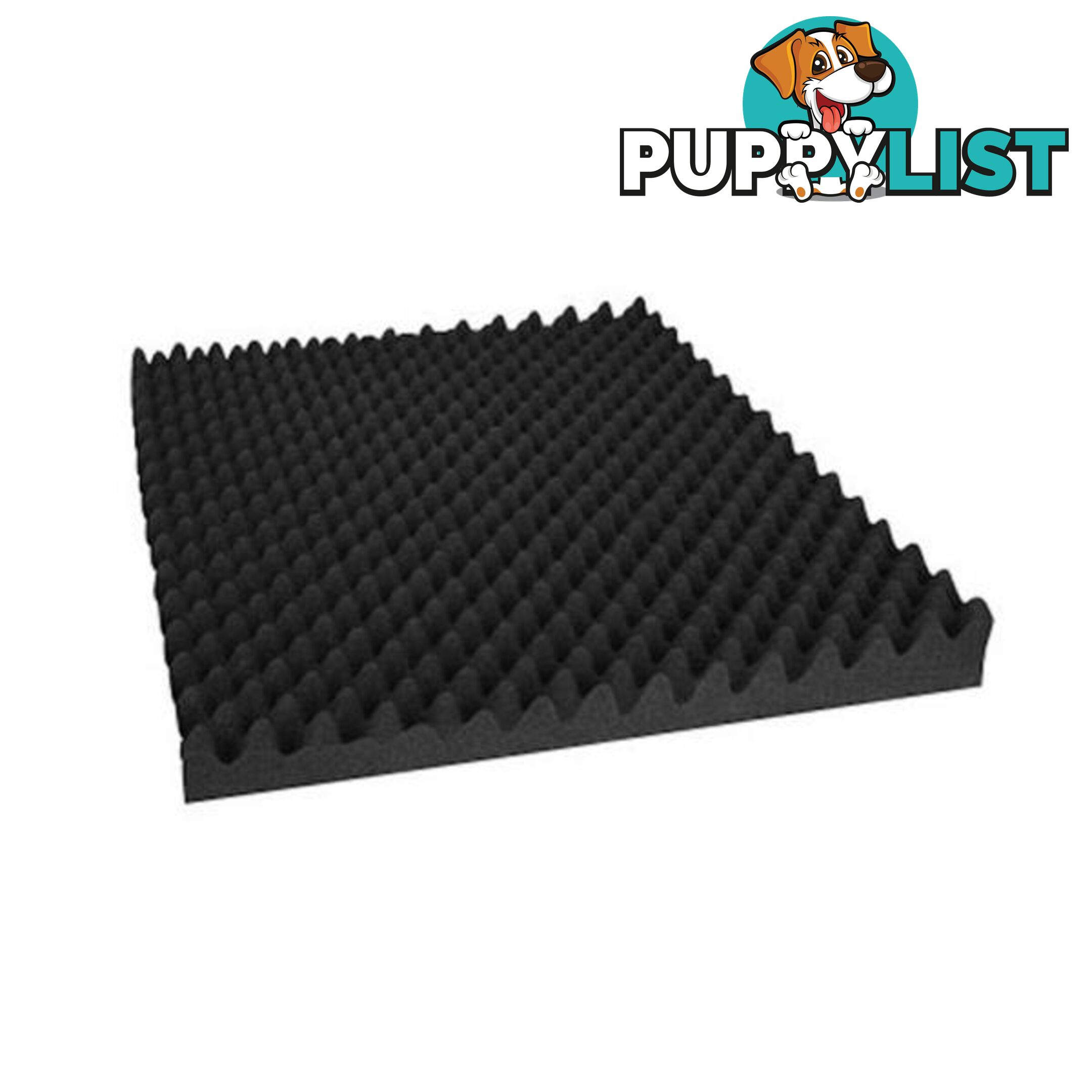 20 Pcs Studio Acoustic Foam 50x50cm Black Eggshell - Unbranded - 7427046375214