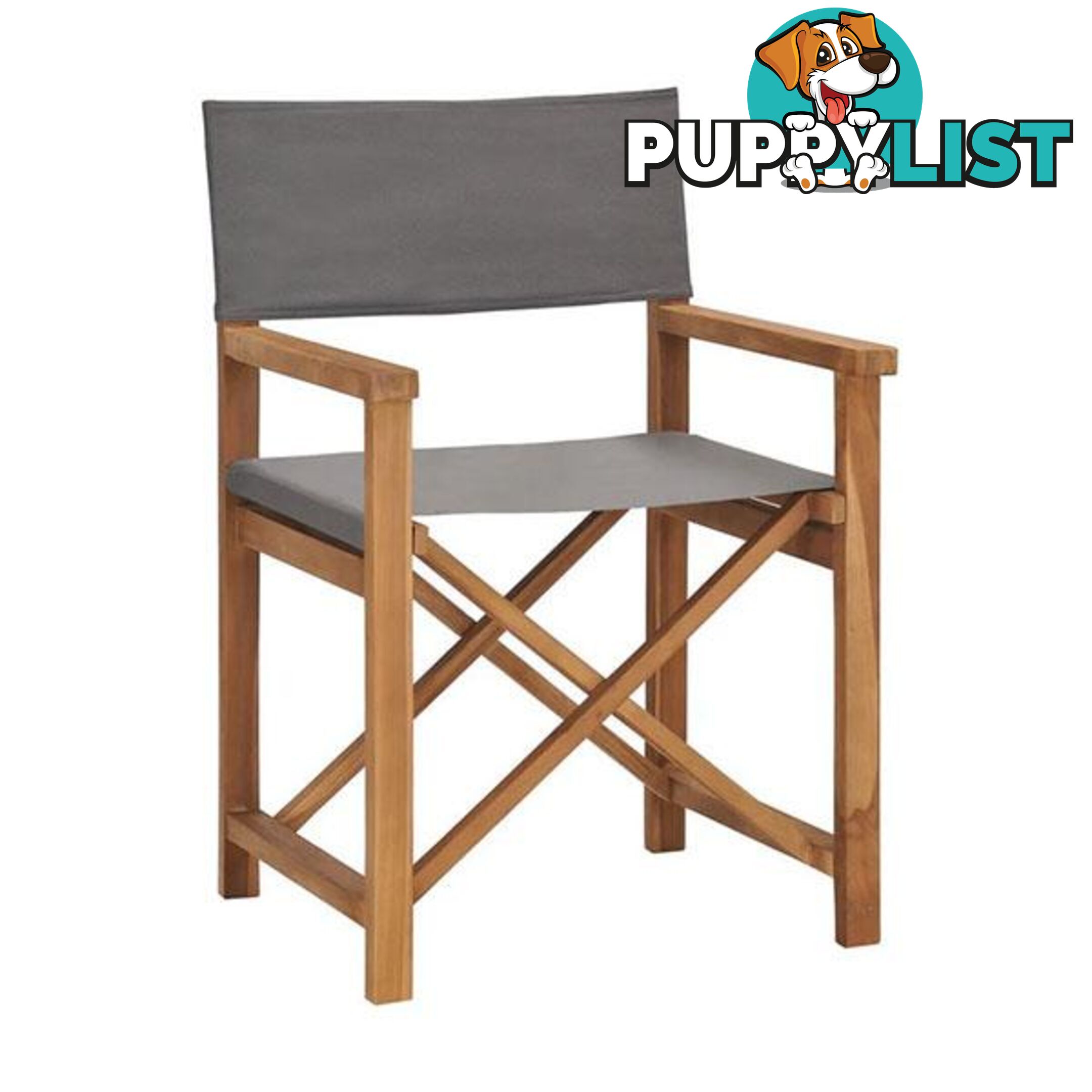 Directors Chair Solid Teak Wood - Unbranded - 8719883760612