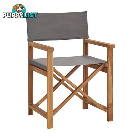 Directors Chair Solid Teak Wood - Unbranded - 8719883760612