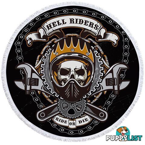 Ride or Die Biker Beach Towel - Towel - 7427046314572