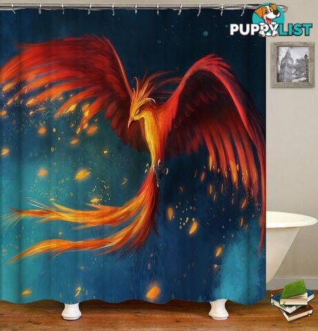 The Magnificent Phoenix Shower Curtain - Curtain - 7427045909786