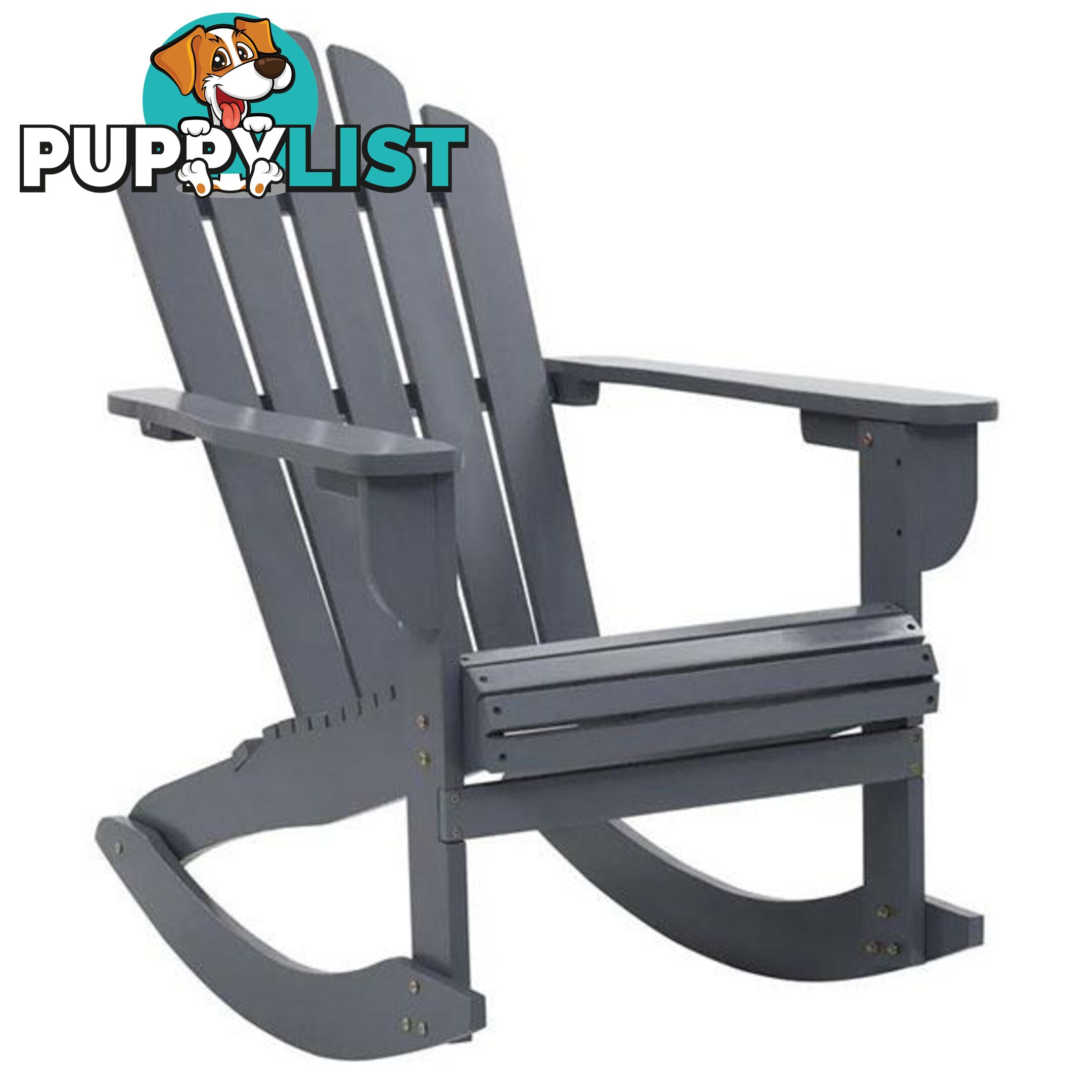 Garden Rocking Chair Wood - Unbranded - 8719883557090