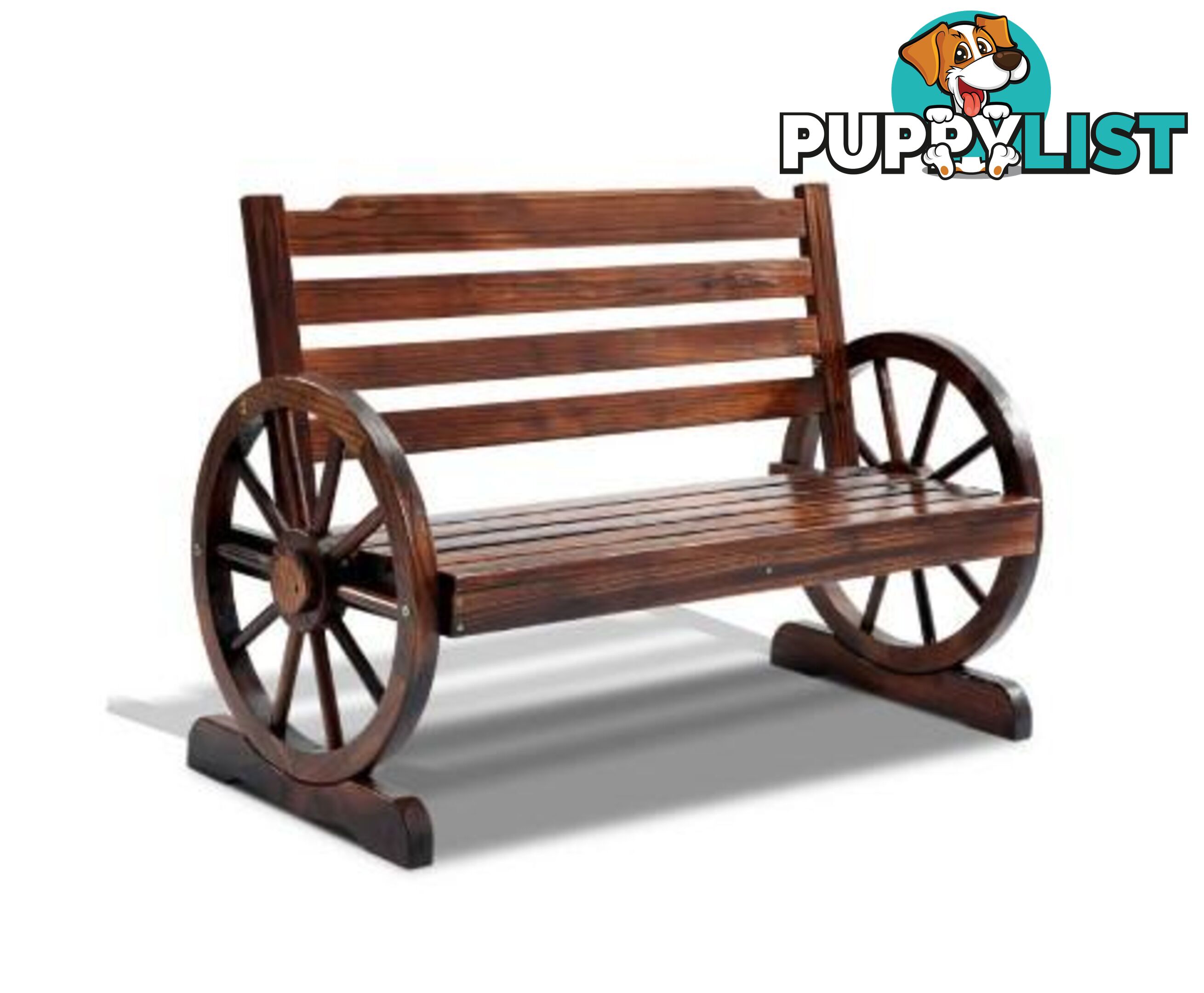 Fir Wood 2 Seater Bench - Gardeon - 4326500256461