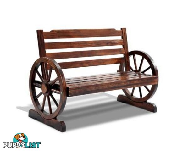 Fir Wood 2 Seater Bench - Gardeon - 4326500256461